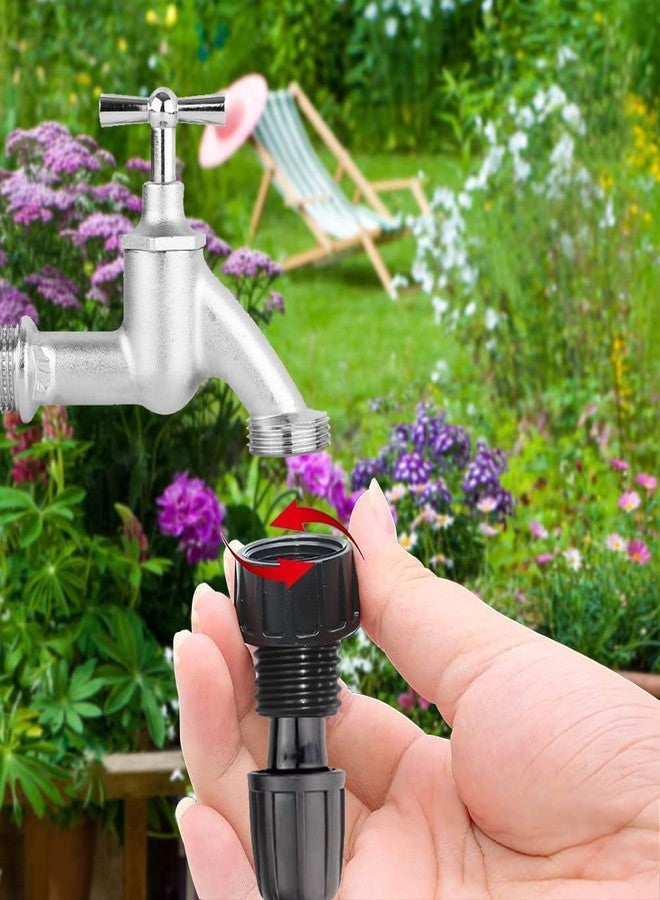 Hooshing 4PCS 1/2 Inch Drip Irrigation Tubing to Faucet Garden Hose Adapter 3/4" to 1/2" Irrigation Hose Adapter Reusable Connector Fittings for Garden Supplies - Image 4